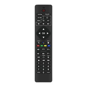 Allimity Voice Replaced Remote Control Compatible with TELE System UP T2 4K Decoder Smart TV Upgrade, Tuner DVB-T2 HEVC HDR10+HLG