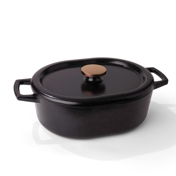 Alva Nori Enameled Cast Iron Dutch Oven 6Qt. - Oven Safe and Made without Harmful Chemicals - Induction and All Stovetop Compatible with Even Heat Distribution