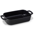 thumbnail image 1 of Alva Nori Enameled Cast Iron Roasting Pan 12x8" - Oven Safe and Made without Harmful Chemicals - Induction and All Stovetop Compatible with Even Heat Distribution, 1 of 11