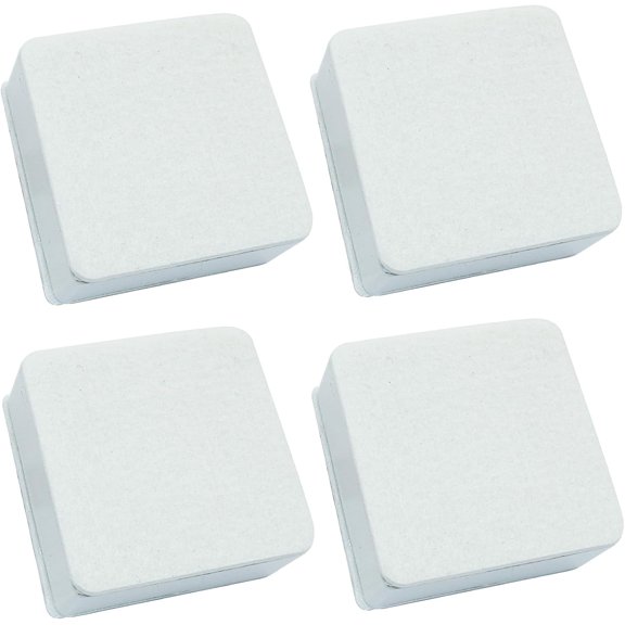 Allio-4 Pcs Self-Adhesive Furniture Bed Risers, 1.2in, White