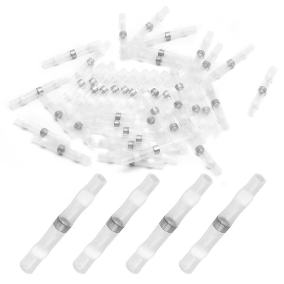 Allio-Solder Seal Wire Connectors, 26-24 AWG, White, 100 Pcs