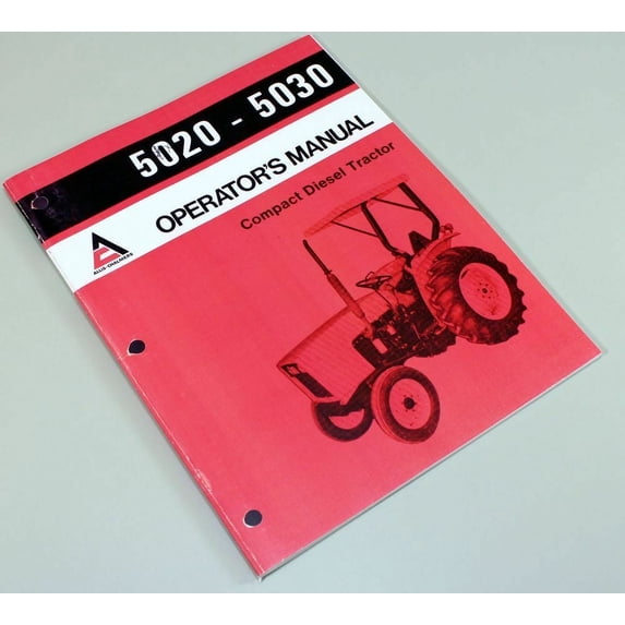 Allis Chalmers 5020 5030 Tractor Owners Operators Manual Maintenance