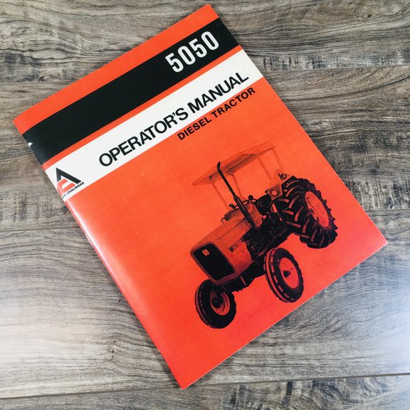 Allis Chalmers Ac 5050 Operators Owners Manual Diesel Tractor Maintenance Adjust