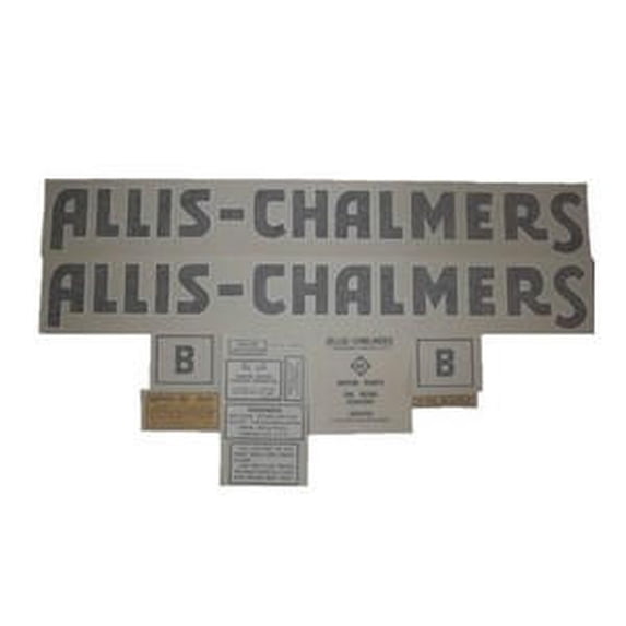 Allis Chalmers B 1937-1957 (BLUE) VINYL CUT DECAL SET - DJS109