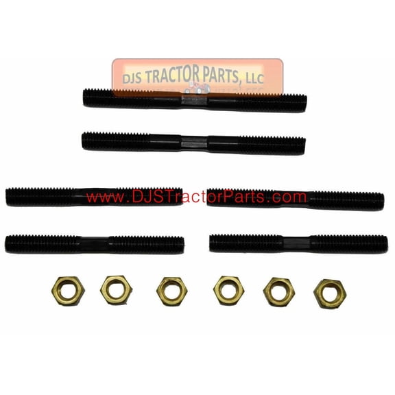 Allis Chalmers Early WC w/ Side Exhaust - Manifold Stud Set with Brass Nuts - WC001