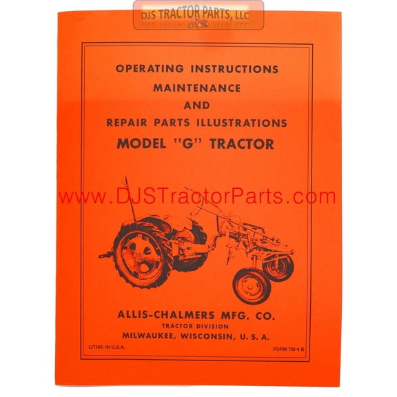 Allis Chalmers G OPERATORS MANUAL