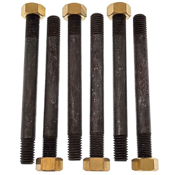 Allis Chalmers Late D17 170 175 Manifold Stud Set w/ Brass Nuts