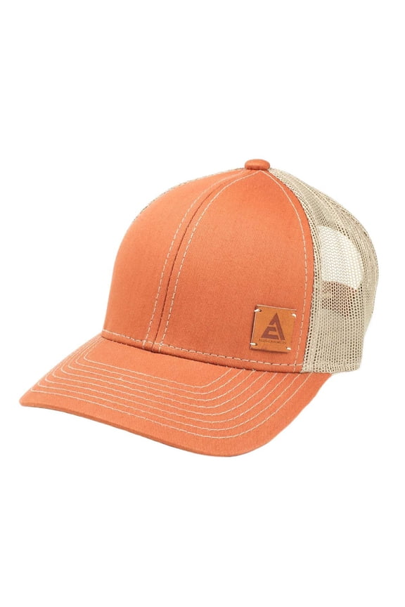 Allis Chalmers Logo Burnt Orange Mesh Back Hat NALOM
