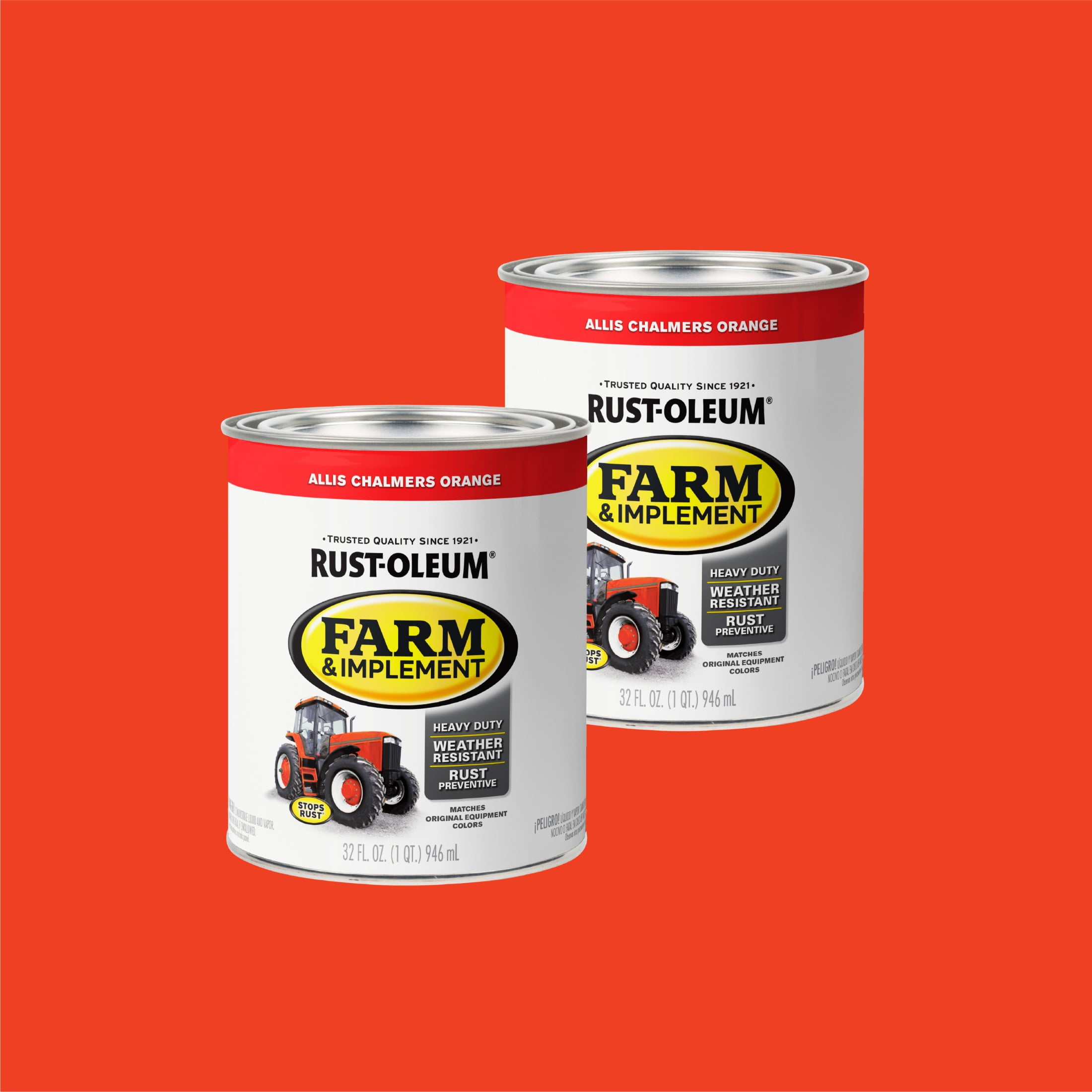 2 Pack, Kubota Orange, Rust-Oleum Specialty Gloss Farm and