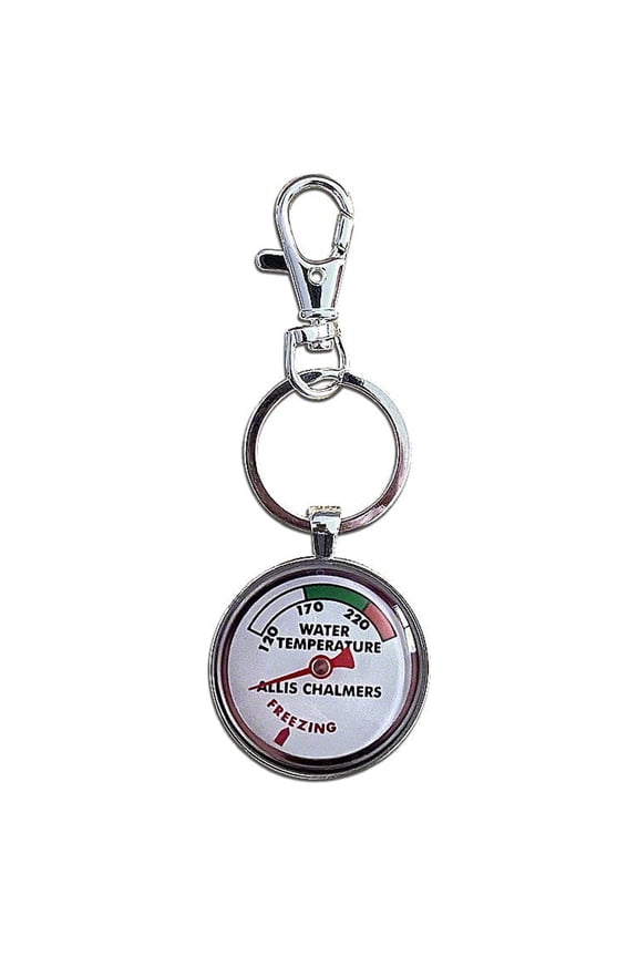 Allis Chalmers Water Temperature Gauge Keychain Fits Allis Chalmers Tractor