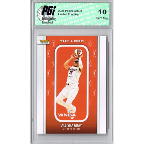 Allisha Gray 2025 WNBA The Logo #LOGO-6 Only 1,447 Made Rare Card PGI 10
