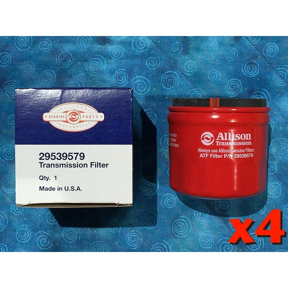 Allison 29539579 Spin-On Transmission Filter,4PK, Replacement for Heavy Duty Trucks