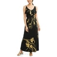 thumbnail image 1 of Allison Brittney Women's Ruffle Neck Maxi Dress, 1 of 3