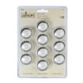 thumbnail image 1 of Allison Classic Cabinet Knob, Chrome and White, 10 Pack, 1 of 1