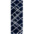 thumbnail image 1 of Allison Navy Shag 2 ft. x 6 ft. Runner Rug, 1 of 7