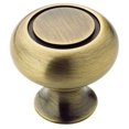 thumbnail image 1 of Allison Value 1-1/4 in (32 mm) Diameter Elegant Brass Cabinet Knob, 1 of 7