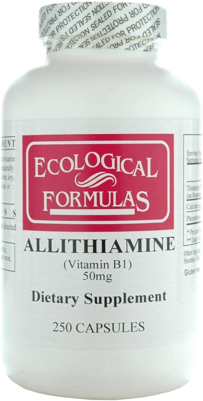 Allithiamine Vitamin B1, 50 mg, 250 Capsules