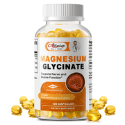 Alliwise Magnesium Glycinate 400mg, High Absorption Chelated Magnesium Supplement, Supports Muscle, Heart, and Immune Health, 120 Capsules