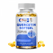 Alliwise Quercetin with Bromelain Vitamin & Zinc 1000mg - Antioxidant Supplement for Men and Women - Immunity Boost - 120 Capsules (Non-GMO, Gluten Free)