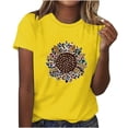 thumbnail image 1 of Alllist Graphic Womens Tops Summer Short Sleeve Crew Neck T-Shirts Blouse for Women, 1 of 2