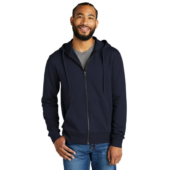 Allmade Unisex Organic French Terry Full-Zip Hoodie AL4002 - XS Night Sky Navy
