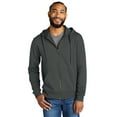 thumbnail image 1 of Allmade Unisex Organic French Terry Full-Zip Hoodie AL4002 - XS Terrain Grey, 1 of 3