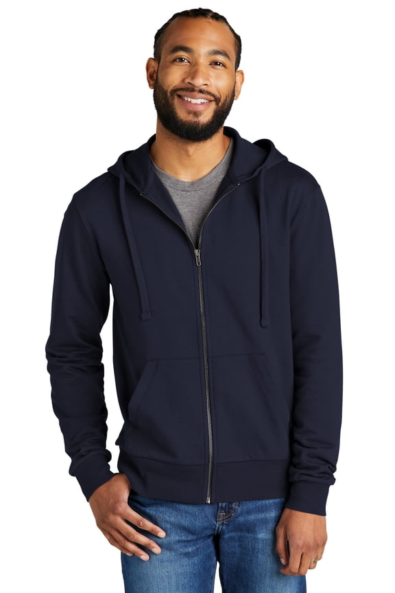 Unisex Organic French Terry Full-Zip Hoodie AL4002