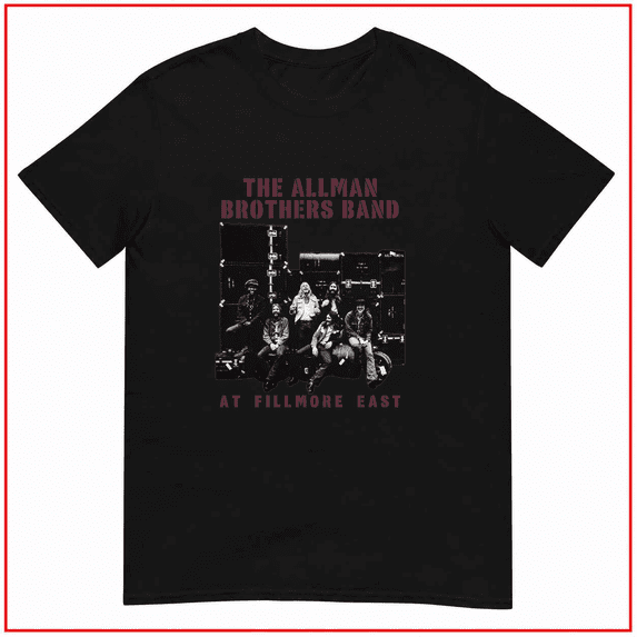 Allman Brothers Live Fillmore Album Southern Rock Music Duane Unisex T Shirt V15834 Size S- 5XL