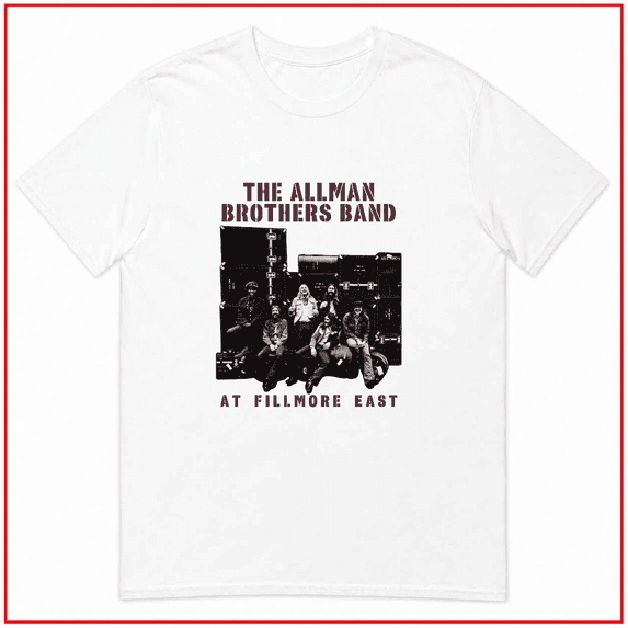 Allman Brothers Live Fillmore Album Southern Rock Music Duane Unisex T Shirt V15834 Size S- 5XL