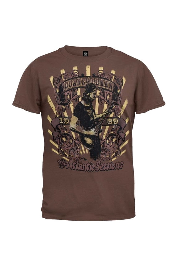 Allman Brothers Men's Atlantic Sessions T-shirt Small Chestnut