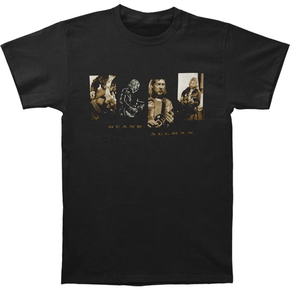 Allman Brothers Men's Duane Allman Re-Evolution Slim Fit T-shirt X-Large Black