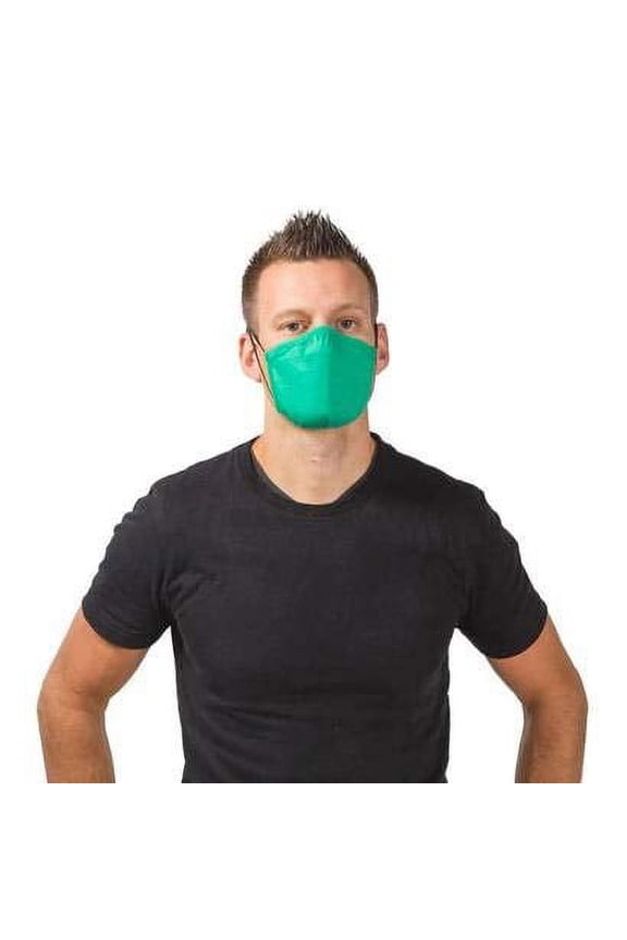 2-Layer Reusable Tri Blend Eco Friendly Face Mask (Enviro Green, 1 Pack)