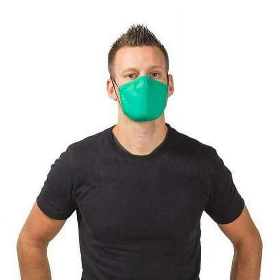 Allmask 2-Layer Reusable Tri Blend Eco Friendly Face Mask (Enviro Green, 1 Pack)