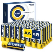 Allmax AA Maximum Power Alkaline Batteries (48 Count) - Ultra Long-Lasting Double A Battery, 10-Year Shelf Life, Leak-Proof, Safe for Environment - Powered by EnergyCircle Technology (1.5 Volt)