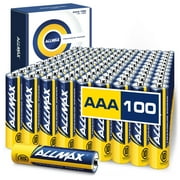 Allmax AAA Maximum Power Alkaline Batteries (100 Count Bulk Pack) – Ultra Long-Lasting Triple A Battery, 10-Year Shelf Life, Leak-Proof, Device Compatible – Powered by EnergyCircle Technology(1.5V)