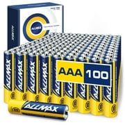 Allmax AAA Maximum Power Alkaline Batteries (100 Count) - Ultra Long-Lasting Triple A Battery, 10-Year Shelf Life, Leak-Proof, Safe for Environment - Powered by EnergyCircle Technology (1.5 Volt)