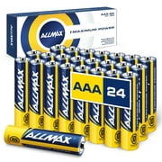 Allmax AAA Maximum Power Alkaline Batteries (24 Count) - Ultra Long-Lasting Triple A Battery, 10-Year Shelf Life, Leak-Proof, Safe for Environment - Powered by EnergyCircle Technology (1.5 Volt)