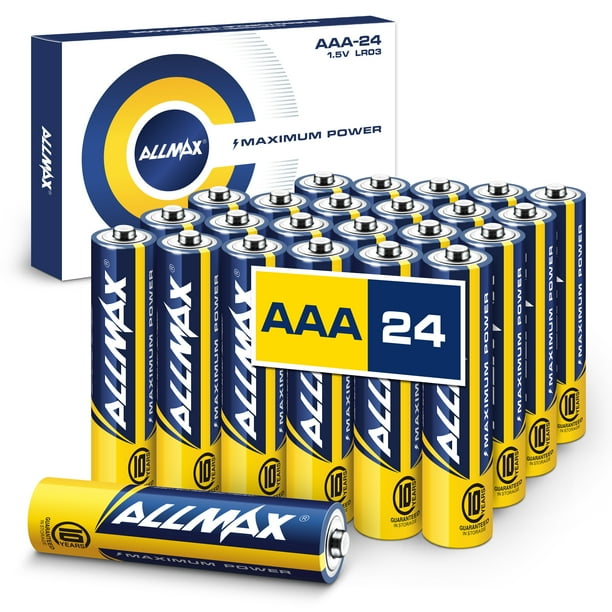 Allmax AAA Maximum Power Alkaline Batteries (24 Count) Ultra Long
