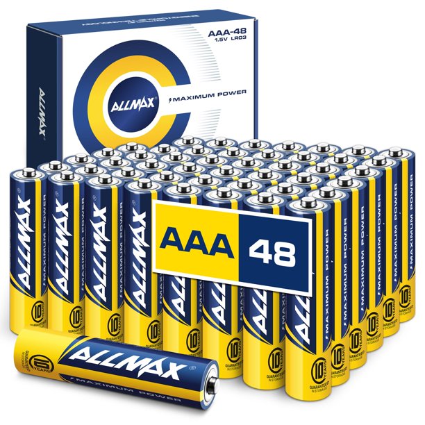 Allmax AAA Maximum Power Alkaline Triple A Batteries (48 Count) â