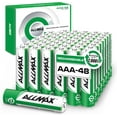 Allmax AAA Maximum Power Precharged Rechargeable Triple A Batteries (48 Count) Ultra Long