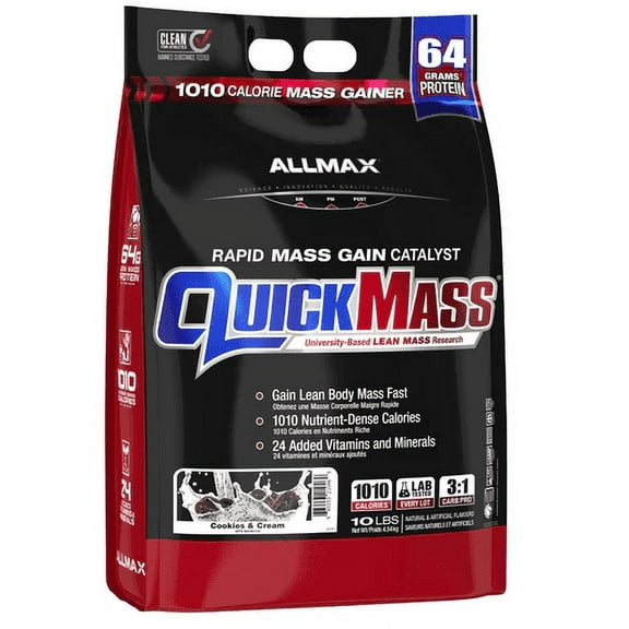 Allmax: QuickMass 10lb Cookies & Cream Flavor