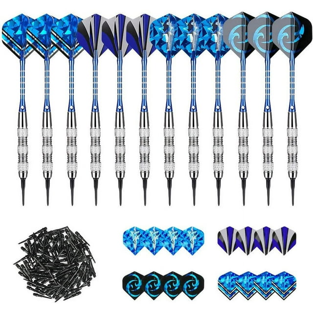 Allnice 12Pcs Soft Tip Darts 18 Gram Professional Darts Set for