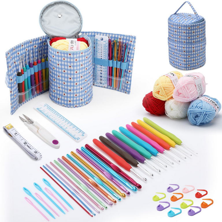 Allnice Crochet Kit for Beginners Adults, 49 PCS Beginners Crochet