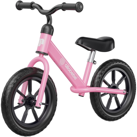 Allobebe Balance Bike for Toddlers and Kids Ages 2-5, Adjustable Training Bicycle, No-Pedal Learning Toy for Early Development, Silent Non-Marking Wheels, Easy Assembly