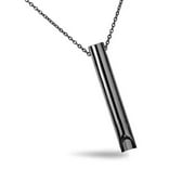 Alloet Breathing Necklace Anxiety Relief Whistle Necklace for Boys Girls, Black
