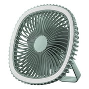 Alloet Desktop Fan 3 Speed Wall Mounted Fan Low Noise for Household Camping (Green)