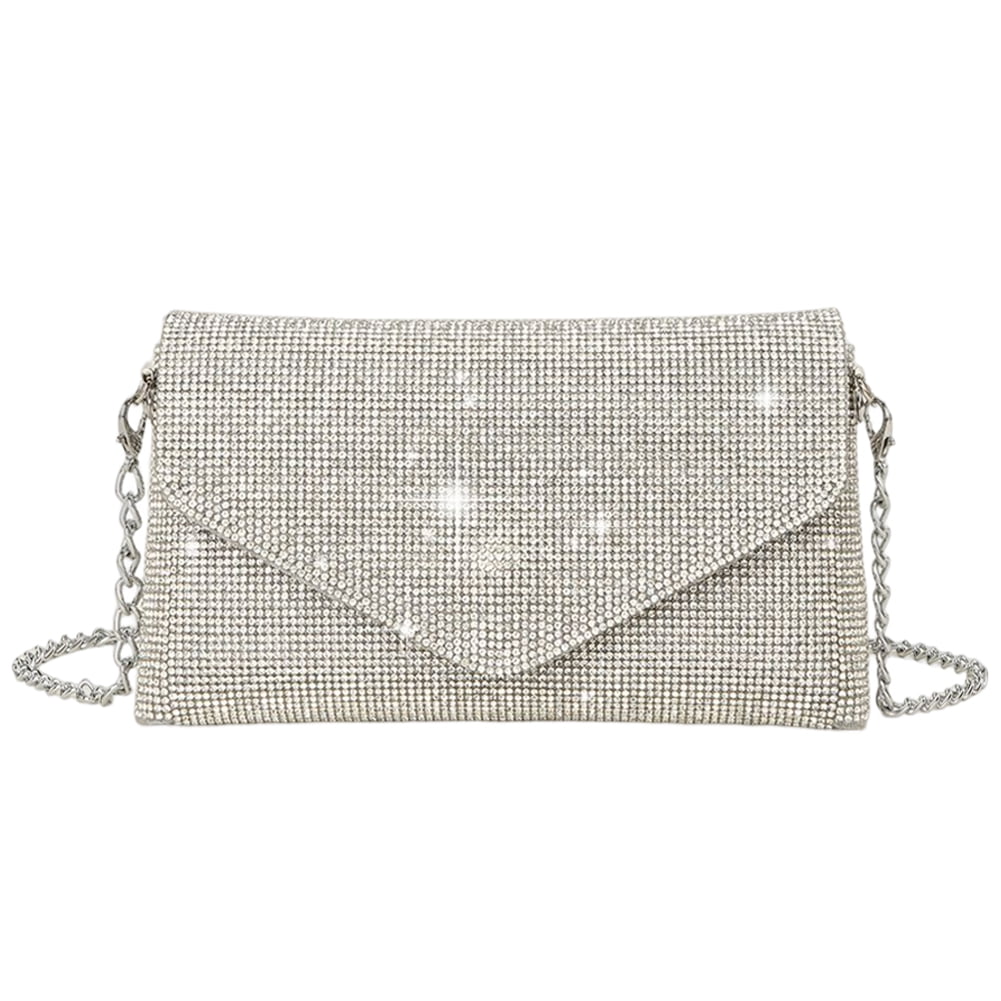 Embroidered Evening Handbags Pearl Chain Shoulder Bag All-Match Clip Dinner Party  Clutch Purse Luxury Women