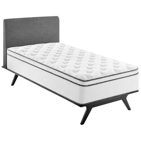 Allora 14" Twin Quilted Innerspring Mattress in White
