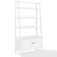thumbnail image 1 of Allora 38" 4 Shelf Ladder Bookcase in White, 1 of 7