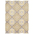 thumbnail image 1 of Allora 8' x 10' Hand-Tufted Geometric Design Polyester Rug in Ivory and Gray, 1 of 5